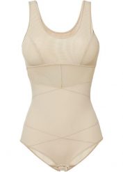 Body shape, silny stopień modelowania sylwetki. Czarne body damskie bonprix, bez wzorów. Za 159.99 zł.