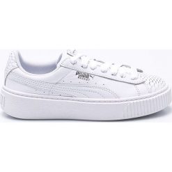 Puma - Buty Basket Platorm Ocean. Szare obuwie sportowe damskie Puma, z materiału. W wyprzedaży za 359.90 zł.