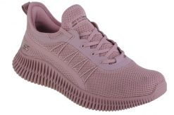 Buty do chodzenia damskie Skechers Bobs Geo-new Aesthetics. Czerwone obuwie sportowe damskie Skechers, bez wzorów, z materiału, trekkingowe. Za 249.99 zł.