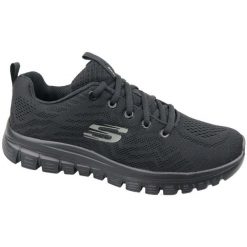 Buty damskie SKECHERS Graceful Get Connected. Czarne obuwie sportowe damskie Skechers, bez wzorów. Za 219.99 zł.