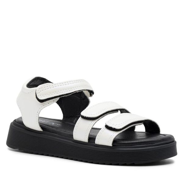 Sandały Nelli Blu. Białe sandały dziewczęce Nelli Blu, bez zapięcia. Za 59.99 zł.