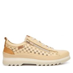 Półbuty Pikolinos. Brązowe półbuty damskie Pikolinos, bez wzorów, bez obcasa, na płaskiej podeszwie, bez zapięcia. Za 599.99 zł.