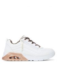 Skechers Sneakersy UNO Lite 2.0 - Leopard Stride 310708L/WHT Biały. Białe buty sportowe dziewczęce Skechers, bez wzorów, ze skóry, bez zapięcia. Za 229.99 zł.
