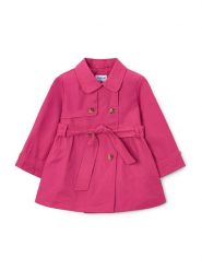 Mayoral Trencz 3459 Czerwony Regular Fit. Czerwone kurtki i płaszcze dla dziewczynek Mayoral, bez wzorów, z bawełny, bez kaptura. Za 219.99 zł.