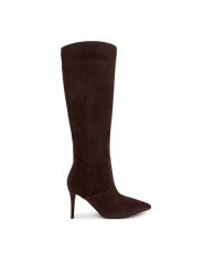 Guess Kozaki FLFCLT SUE11 Brązowy. Brązowe kozaki damskie Guess, ze skóry, bez obcasa, na szpilce. Za 954.99 zł.
