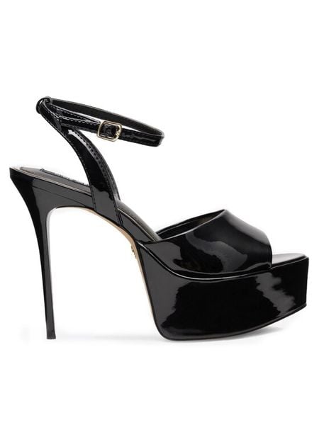 Nine West Sandały CHANDA ZL23031CC Czarny. Czarne sandały damskie Nine West, bez wzorów, ze skóry, bez obcasa, na szpilce, bez zapięcia. Za 149.99 zł.