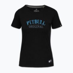 Koszulka damska Pitbull Midnight. Czarne koszulki sportowe damskie PITBULL, xs, bez wzorów, bez kołnierzyka, bez ramiączek. Za 99.99 zł.