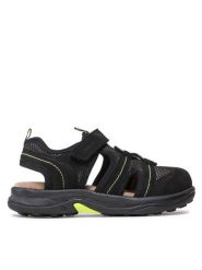 Lasocki Young Sandały CI12-TWISTY-04 Czarny. Czarne sandały chłopięce Lasocki Young, z nubiku, bez zapięcia. Za 149.99 zł.