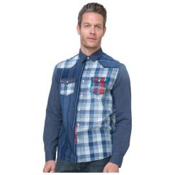 Desigual Koszula Męska Harrisburg M Niebieski. Koszule męskie marki Desigual. W wyprzedaży za 249.00 zł.