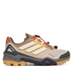 Trekkingi adidas. Brązowe obuwie sportowe damskie Adidas, trekkingowe, gore-tex. Za 699.99 zł.