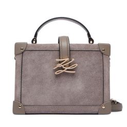Torebka KARL LAGERFELD. Szare torebki do ręki damskie KARL LAGERFELD, bez wzorów, bez dodatków. Za 1,299.00 zł.