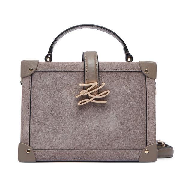 Torebka KARL LAGERFELD. Szare torebki do ręki damskie KARL LAGERFELD, bez wzorów, bez dodatków. Za 1,299.00 zł.