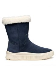 Geox Kozaki J Laquinny Wpf J56NFB 00022 C4021 S Granatowy. Niebieskie buty zimowe dziewczęce Geox, bez wzorów, ze skóry, bez zapięcia. Za 289.99 zł.
