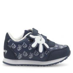 Sneakersy Mickey&Friends. Niebieskie trampki i tenisówki chłopięce Mickey&Friends, bez wzorów, bez zapięcia. Za 79.99 zł.