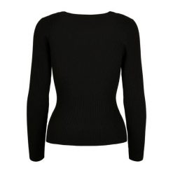 Sweter damski Urban Classics wide neckline. Czarne swetry damskie Urban Classics, na zimę, bez wzorów, bez kołnierzyka, bez ramiączek, bez kaptura. Za 175.50 zł.