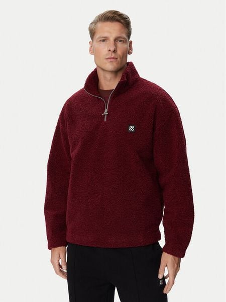 HUGO Polar Derylong 50567951 Bordowy Relaxed Fit. Czerwone bluzy męskie Hugo, l, bez wzorów, z polaru, bez kaptura. Za 749.99 zł.