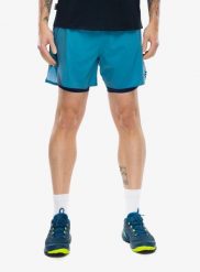 Spodenki do biegania La Sportiva Flow 5in Short. Niebieskie krótkie spodenki sportowe męskie La Sportiva, m, bez wzorów, z materiału, do biegania. Za 368.49 zł.