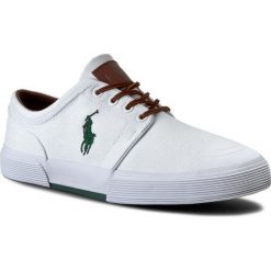 Tenisówki POLO RALPH LAUREN - Faxon Low-Ne A85 Y2164 C0225 A1000 White 816176909110. Białe trampki męskie Polo Ralph Lauren, z materiału. W wyprzedaży za 319.00 zł.