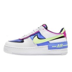 Buty do chodzenia dla dorosłych Air Force 1 Shadow Sapphire White. Żółte obuwie sportowe damskie Nike, bez wzorów, ze skóry, trekkingowe, Nike Air Force. Za 1,482.93 zł.