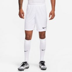 Krótki Mężczyzna Nike League Knit III biały. Białe krótkie spodenki sportowe męskie Nike, l, bez wzorów, na fitness i siłownię. Za 94.55 zł.