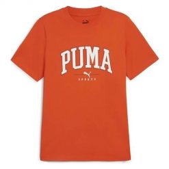 Koszulka sportowa męska Puma Squad Tee. Czerwone koszulki sportowe męskie Puma, l, bez wzorów, z tkaniny, bez kołnierzyka, bez ramiączek, na fitness i siłownię. Za 172.00 zł.