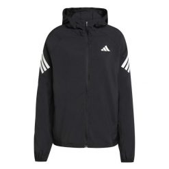 Damska kurtka z kapturem adidas Adi365 3S. Czarne kurtki damskie Adidas, s, bez wzorów, z kapturem, do biegania. Za 338.00 zł.