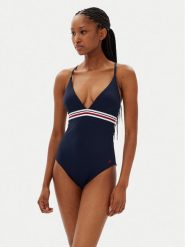 Tommy Hilfiger Strój kąpielowy UW0UW05847 Granatowy. Niebieskie kostiumy jednoczęściowe damskie Tommy Hilfiger, s, bez wzorów, z syntetyku. Za 249.99 zł.