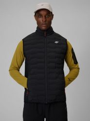 4F Bezrękawnik trekkingowy z wypełnieniem Primaloft Silver męski - czarny XXL. Czarne kurtki męskie 4f, l, bez wzorów, z materiału, bez kaptura. Za 349.99 zł.