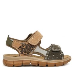 Sandały Primigi. Brązowe sandały chłopięce Primigi, bez zapięcia. Za 229.99 zł.