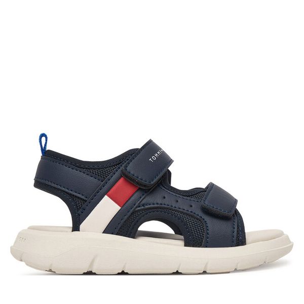 Sandały Tommy Hilfiger. Niebieskie sandały chłopięce Tommy Hilfiger, bez zapięcia. Za 239.99 zł.