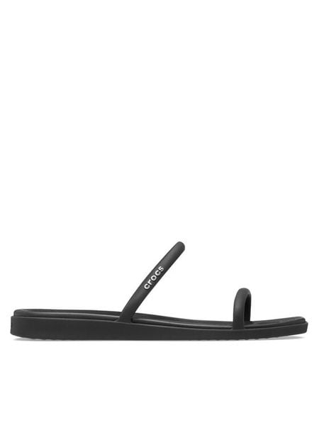Crocs Klapki Miami Two Strap Sandal 209795 Czarny. Czarne klapki damskie Crocs, bez wzorów, z tworzywa sztucznego, bez obcasa. Za 179.99 zł.
