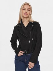 Guess Kurtka przejściowa Celeste W4RL10 WFWQ0 Czarny Regular Fit. Czarne kurtki damskie Guess, xs, z aplikacjami, z syntetyku, bez kaptura. Za 569.99 zł.