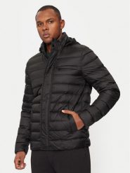 Geox Kurtka puchowa Warrens M4625E T3146 F9000 Czarny Regular Fit. Czarne kurtki męskie Geox, m, bez wzorów, z puchu, bez kaptura. Za 849.99 zł.