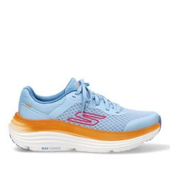Buty sportowe damskie Skechers Max Cushioning. Niebieskie obuwie sportowe damskie Skechers, bez wzorów. Za 339.00 zł.