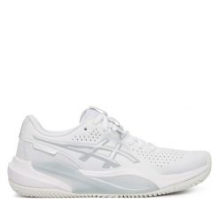 Buty do tenisa Asics. Białe obuwie sportowe damskie Asics, bez wzorów, tenisowe. Za 539.99 zł.
