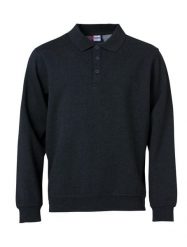 Clique Basic Polo Sweter – miękki i odporny materiał – anthracite melange. Szare swetry przez głowę męskie CLIQUE, xl, bez wzorów, z bawełny, bez kołnierzyka. Za 159.40 zł.
