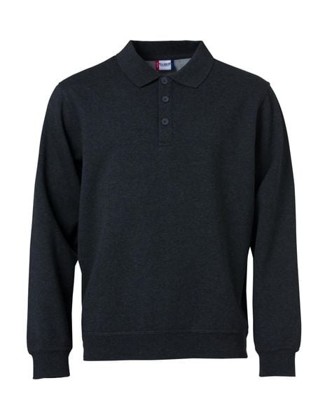 Clique Basic Polo Sweter – miękki i odporny materiał – anthracite melange. Szare swetry przez głowę męskie CLIQUE, xl, bez wzorów, z bawełny, bez kołnierzyka. Za 159.40 zł.
