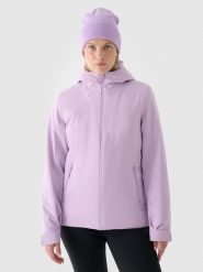 4F Kurtka narciarska membrana 5000 damska - fioletowa XS. Fioletowe kurtki sportowe damskie 4f, na zimę, m, bez wzorów, z poliesteru, z kapturem, narciarskie. Za 349.99 zł.
