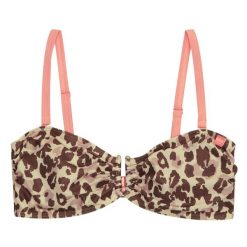 Góra Od Bikini Damska Z Lamparcim Nadrukiem Aceana III. Brązowe bikini damskie Regatta, m, bez wzorów. Za 46.99 zł.