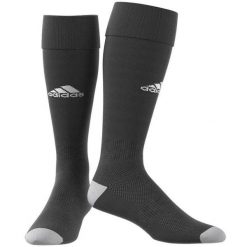 Skarpetki adidas Milano. Białe legginsy sportowe męskie Adidas, bez wzorów, z elastanu, do piłki nożnej. Za 59.50 zł.