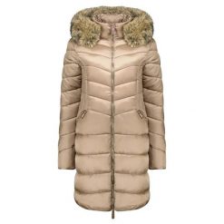 Damska codzienna parka GEOGRAPHICAL NORWAY BOLOLITA TAUPE DB LADY 0116-1. Brązowe parki damskie Geographical Norway, uniwersalny, bez wzorów, z materiału, eleganckie, bez kaptura. Za 249.00 zł.