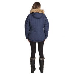 Kurtka Damska Nadina Wodoodporna. Niebieskie kurtki damskie Trespass, l, bez wzorów, z materiału, z kapturem. Za 528.99 zł.