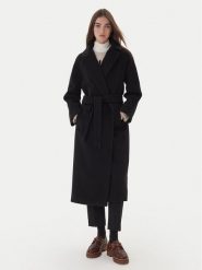 Weekend Max Mara Płaszcz wełniany Tempera 2525016082 Czarny Regular Fit. Czarne płaszcze damskie Weekend Max Mara, na zimę, bez wzorów, z wełny, bez kaptura. Za 3,779.00 zł.