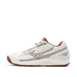Kobieta Tenis Buty Mizuno Break Shot. Białe obuwie sportowe damskie Mizuno, bez wzorów, z materiału, tenisowe. Za 309.95 zł.