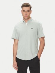 BOSS Koszula B_MOTION_S 50533149 Zielony Regular Fit. Zielone koszule męskie Boss, l, bez wzorów, z bawełny, bez kołnierzyka, bez ramiączek. Za 399.99 zł.