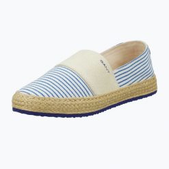 Espadryle damskie GANT Raffiaville. Brązowe espadryle damskie GANT, na lato, bez wzorów, z materiału, eleganckie, bez obcasa, bez zapięcia. Za 299.99 zł.