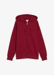 Długa bluza rozpinana. Niebieskie bluzy damskie bonprix, bez wzorów, z dzianiny, bez kaptura. Za 82.99 zł.
