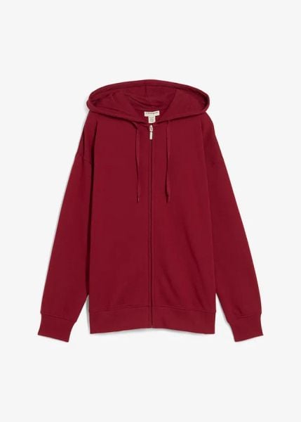 Długa bluza rozpinana. Niebieskie bluzy damskie bonprix, bez wzorów, z dzianiny, bez kaptura. Za 82.99 zł.