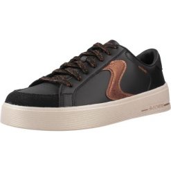 Buty SKECHERS HILAND - QUITE CHIC Czarny. Czarne obuwie sportowe damskie Skechers, bez wzorów, z materiału, na fitness i siłownię. Za 326.95 zł.