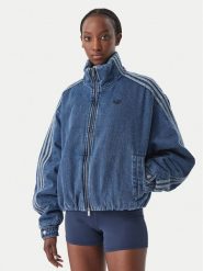 Adidas Kurtka jeansowa Firebird Jacket KT4232 Niebieski Regular Fit. Niebieskie kurtki damskie Adidas, xs, bez wzorów, z jeansu, bez kaptura. Za 698.99 zł.